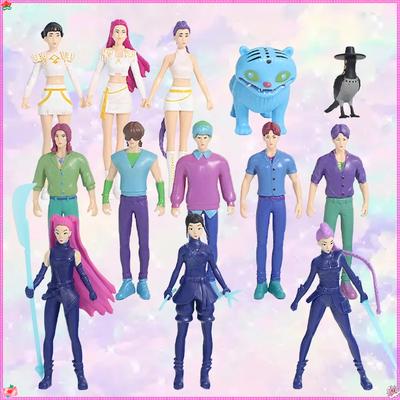 Kpop Dämonenjäger Figur Cartoon Kawaii Tiger Rumi Mira Zoey Actionfigur PVC Schreibtisch Dekoration Modell Puppe Spielzeug Kinder Geschenk