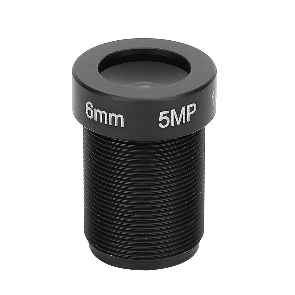 5MP Camera Lens High Definition 6mm Fixed Focal 1 2.5 Image Format M12 Mounts Surveillance
