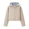 Zbzr Autumn New Women Clothes Western Style Fashion Casual All-matching Double-sided Wear Hood Cotton-Padded Coat Outerwear-