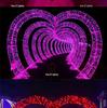 LED Heart Arch Tunnel Corridor Lighting for Cultural Tourism and Decorations
