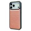 For iPhone 17 Pro Max Case Calf Texture PU Leather Anti Fingerprint Back Phone Cover