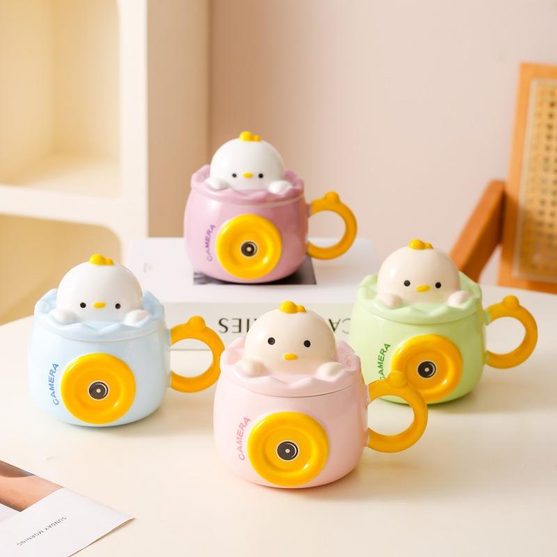 Kreative Cartoon Persönlichkeit Keramiktasse Bürogeschenk Geschenk Heimtasse Kaffeetasse Wasserbecher Paar Frühstückstasse