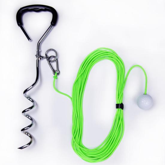 Golf Training Tools for Drivers Irons Golf Swing Training Aid 50ft Rope of Ball Flight Feedback for Beginners to Practice Swing in Backyard