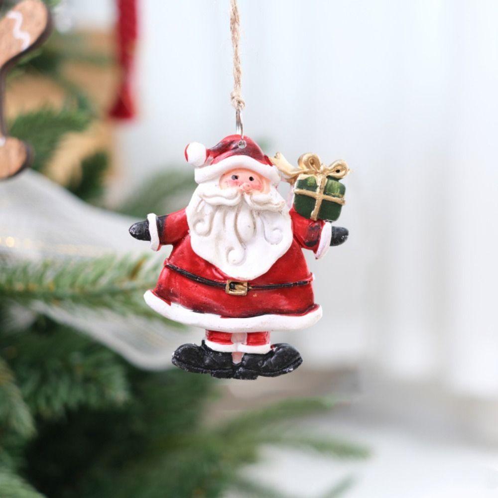 Retro Christmas Tree Decoration Pendant Resin Hanging Ornament  Background Layout