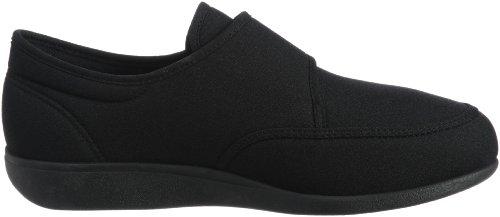 Kaiho Shugi KHS M021 Men's Lightweight 4E Wide Nursing Shoes, Black Stretch, Size 25.0 Cm, 4E