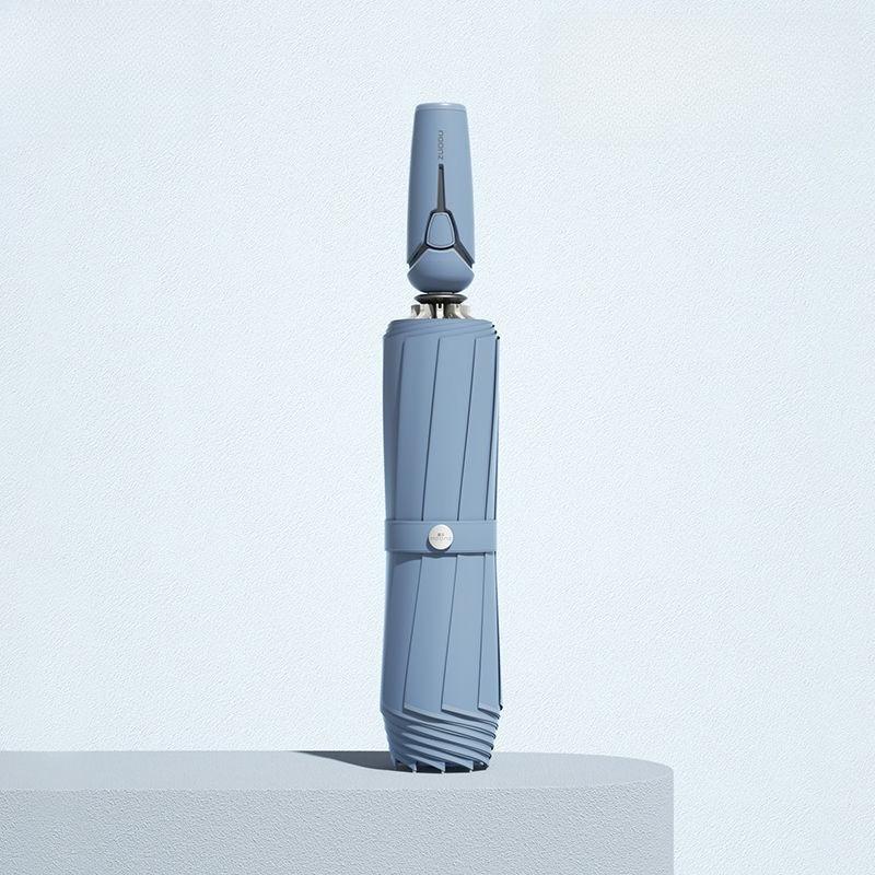 10 Bone Fully Automatic Reverse Umbrella Large Reinforced Thickened Folding Sunny And Rainy Dual-use Durable Umbrella