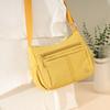 Solid Color Commuter Women's Bag Large Capacity Shoulder Crossbody Bag Multi-compartment Mobile Phone Bag