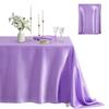 Satin Tablecloth Solid Color Glossy Tablecloth Wedding Table Cover Cloth for Home Restaurant Birthday Party Bridal Shower Dining Table