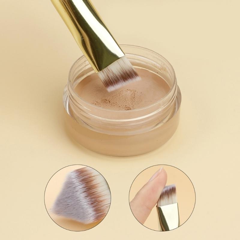 Pinceau de Maquillage Incliné pour Poudre Liquide Crème Buffing Mélange Portable Pinceau de Maquillage Visage Pinceau Correcteur Pinceau Contouring