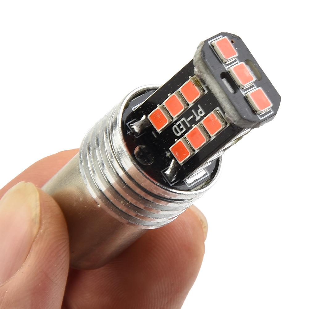 1157 LED Parking Light 16W 2pcs Aluminum Bright Red