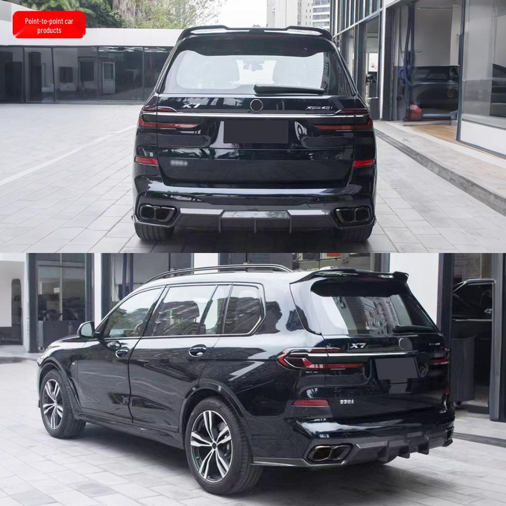 BMW X7 LCI FD Style Body Kit: Front Lip, Side Skirts, Rear Lip, Tail Wing in Carbon Fiber