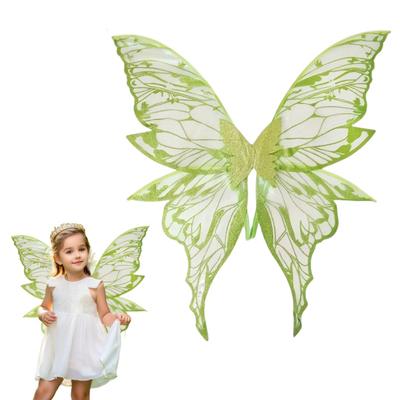 Aile de fée pour Filles Femmes Ailes d'ange en organza Halloween Costume de cosplay papillon
