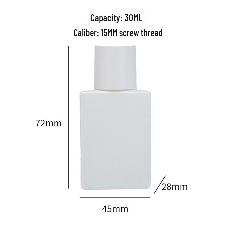 Square Glass Perfume Bottle with Bayonet and Pump Spray