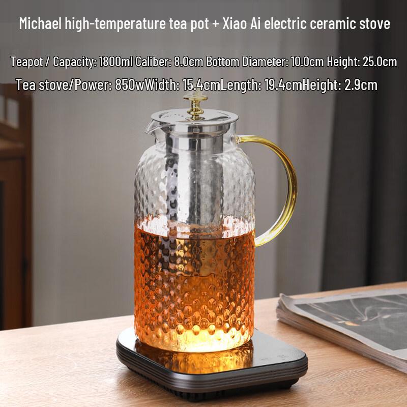 ZISIZ Extra Large Glass Teapot