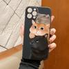 Love cat pattern design phone case suitable for iPhone 17 16 15 14 13 12 11 Pro/Max/Plus anti drop and shockproof back cover