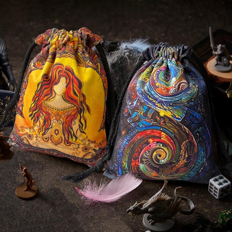 Velvet Storage Bag Dice Storage Bag Drawstring Tarot Card Holder Bag Jewelry Pouch Enthusiasts Hand Gift Bags