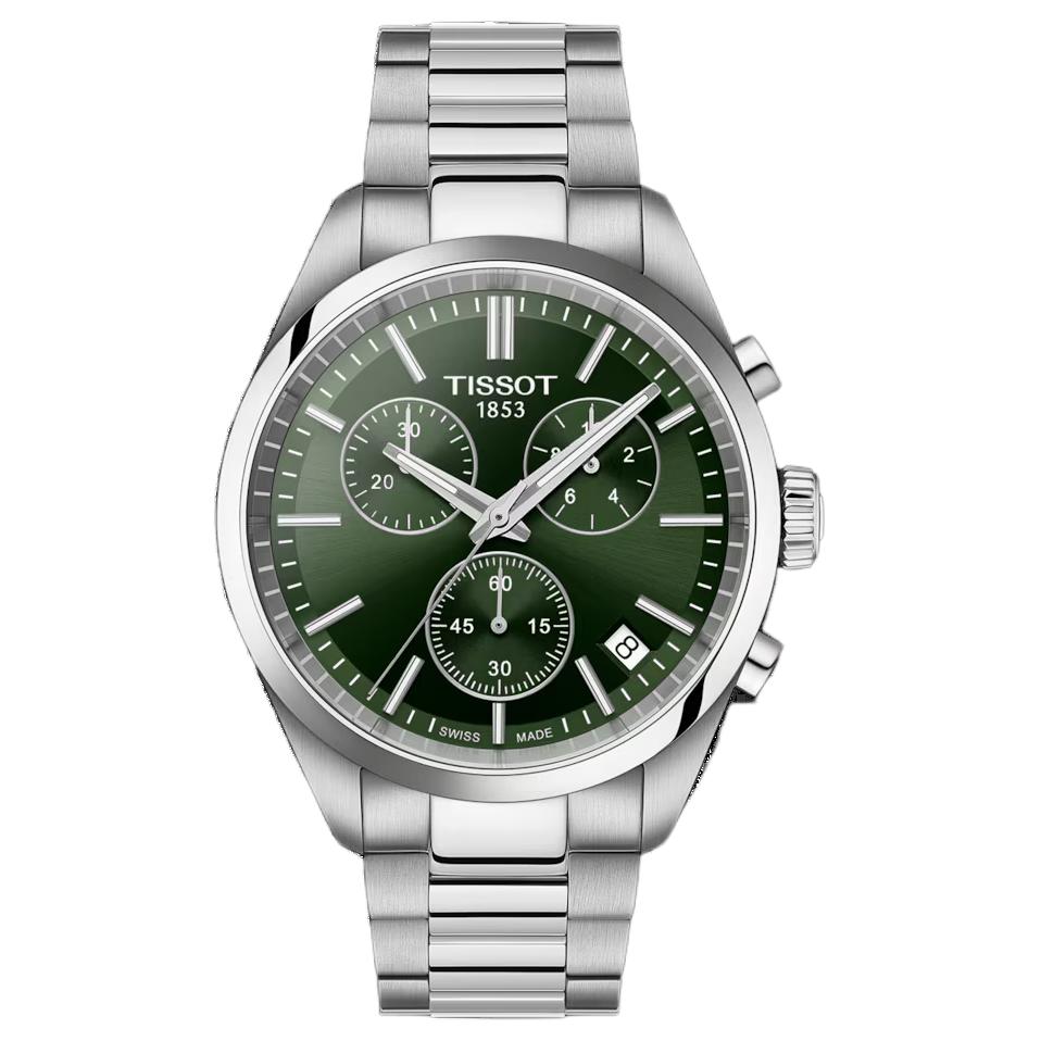 

TISSOT Классическая коллекция Кварцевый механизм Водонепроницаемость 100 м Мужские часы Часы 40 мм Зеленый циферблат T1504171109100 Green Dial
