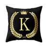 Cover Black And Gold Letter Case Sofa Cushion Cover Home Decor