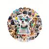 1set 50pcs Cute Dog Stickers, Waterproof Graffiti Decals for Laptop, Phone Case, Guitar, Helmet Back To School