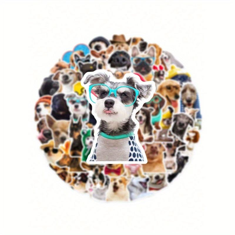 1set 50pcs Cute Dog Stickers, Waterproof Graffiti Decals for Laptop, Phone Case, Guitar, Helmet Back To School