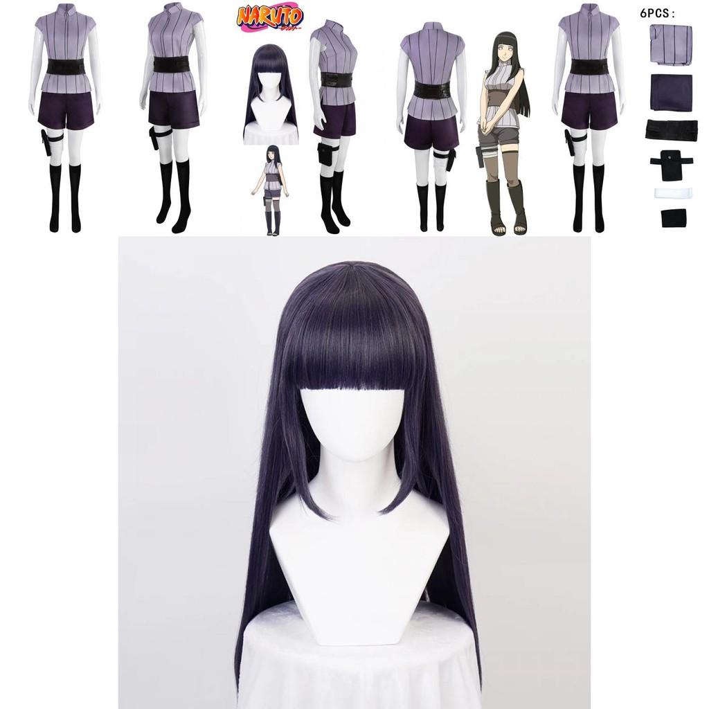 Naruto Hyuga Hinata Cosplay Costume Halloween Outfit Carnival Set Gift