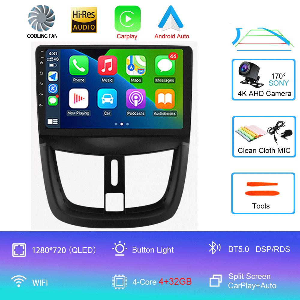 

Android 14 Carplay Auto For Peugeot 207 CC 207CC 2006 - 2015 Car Radio GPS Multimedia Video Player Stereo WIFI+4G DSP