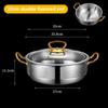 Vzor kladiva špičkový hot pot Čirá polévka Dvojí chuť Speciální hot pot pro indukční vařič 304 nerezový hrnec