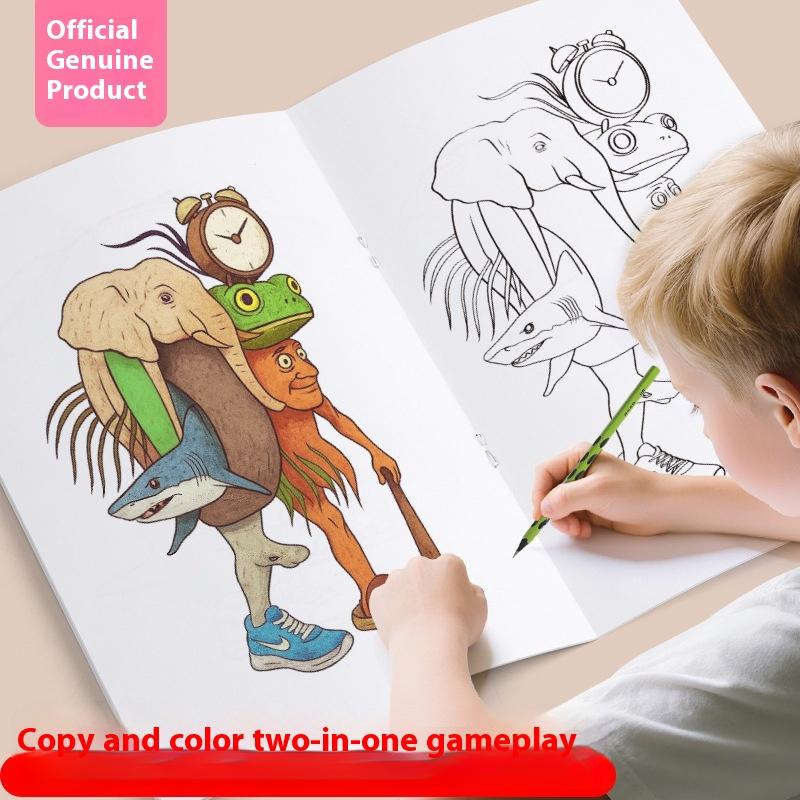 

10 шт. Аниме Игра Тунг Тунг Тунг Сахур Раскраски Канцелярские товары Итальянская Раскраска для мозгов Смешные Тралалело Палочные человечки