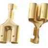 60Pcs Car Electrical Wire Connector Diameter 4Mm Female Male And Case Cold Press Terminal 1In2Out Bullet Crimp Terminal
