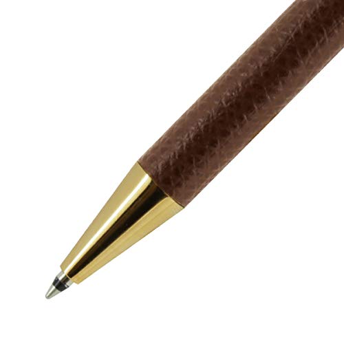 Color Chart Leather-Wrapped Ballpoint Pen (Vintage Barrel)