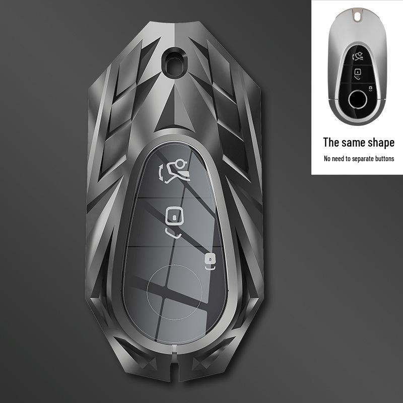 

Серия Armor Чехол для ключа Mercedes S-Class 2021 из ТПУ с кнопками, из коровьей кожи и металла OPP Bag