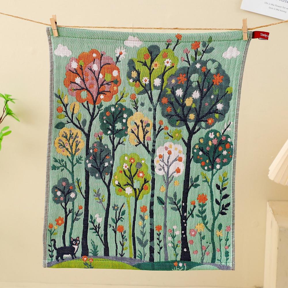 34x40cm Large Hand Towel Quick Dry Decorative Kitchen Towel 4 Layer Cotton Gauze Pure Cotton Dish Cloth Home Restaurant