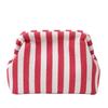 Elegant Woven Crochet Purses Large Capacity Striped Pattern Beach Clutch Handbags Colorblock Design Woven Texture