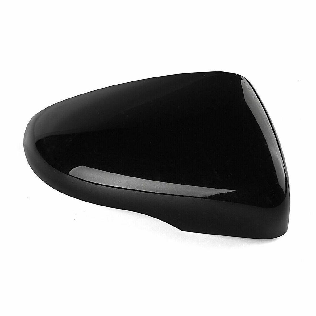 Pair Left Right Gloss Black Wing Mirror Cover Cap Casing For VW Touran Golf MK6
