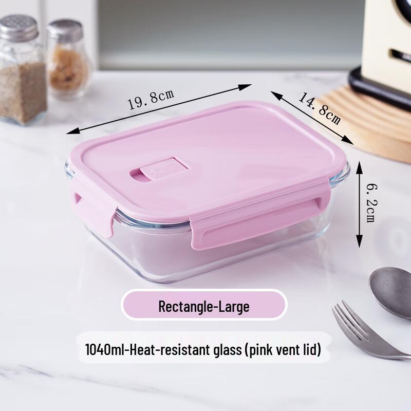 Glass Microwaveable Food Storage Container Set