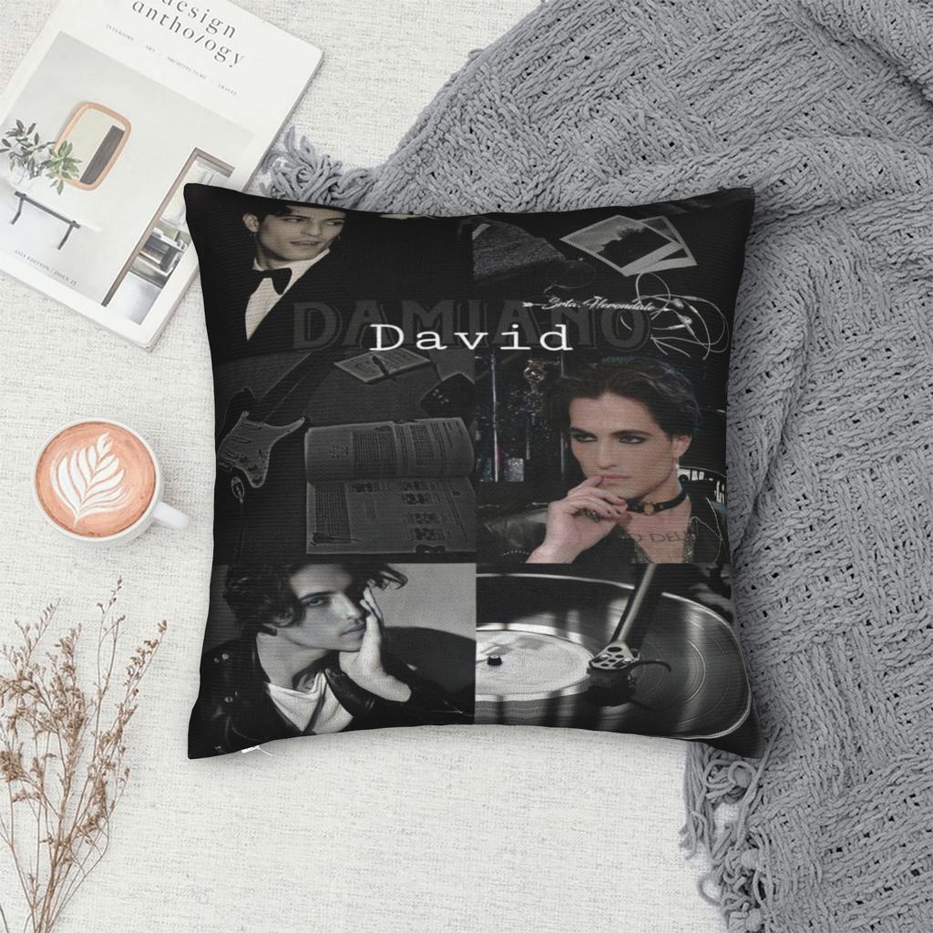 Soft and Sweet Seat Damiano David rock Singer Fan Gift Decorations Pillowcase Merch  Pillow Cover Square Multi-Size