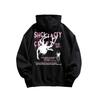 Men Women Hoodies Spider Print Hooded Sweater Men's Autumn and Winter Plus Velvet Loose Couple Jacket