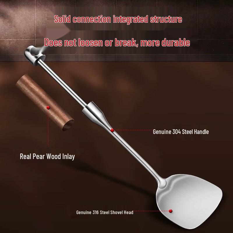 ZISIZ Rosewood Handle 304 Stainless Steel Soup Ladle