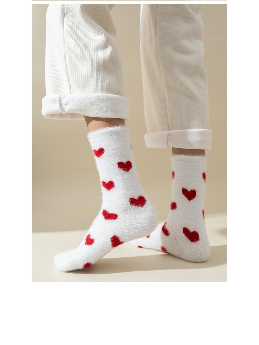 

Women s Mink Velvet Thick Mid-Calf Socks for Autumn/Winter: Warm, Cold-Resistant, Perfect for Postpartum, Home, Sleep, or Floor Use. One Size (36-42)