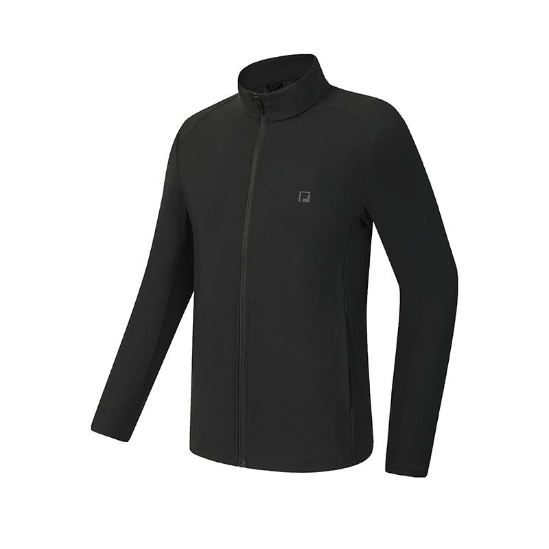 FILA Fitness Fashion Minimalist Classic Sports Training Casual Comfortable Versatile Knitted Jacket Men jackets Deep-Black A11M621504FBK