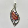 Natural Multicolor Opal Pendant 28 Ct | Certified Gemstone 925 Sterling Silver My.pds-383-k