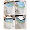 Easy Access Lid Bathroom Trash Bin Stylish Trash Can Efficient Smell Control