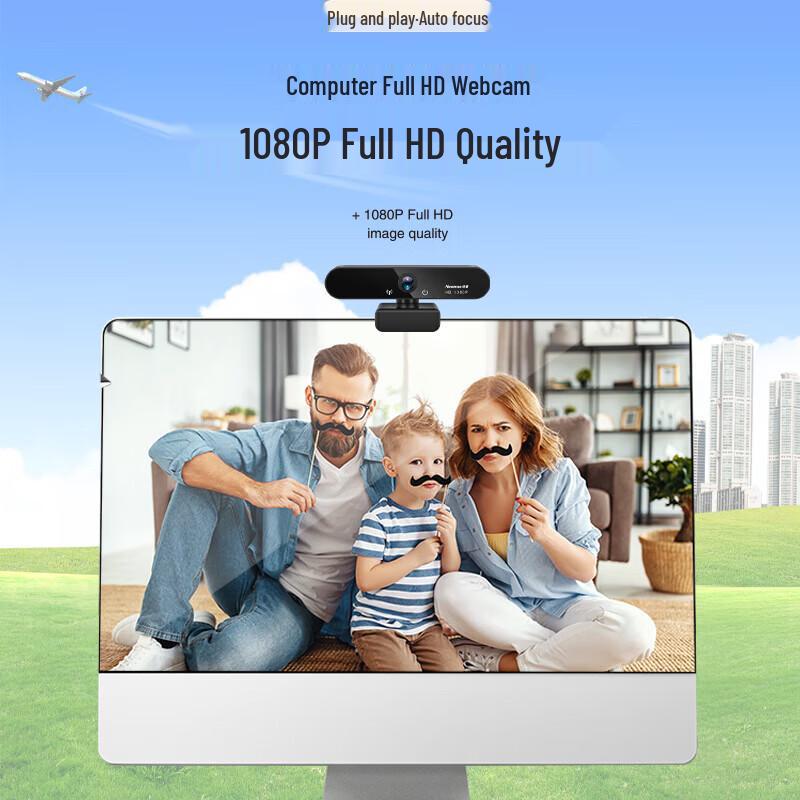 Newsmy NM08 1080P HD Webcam with Microphone