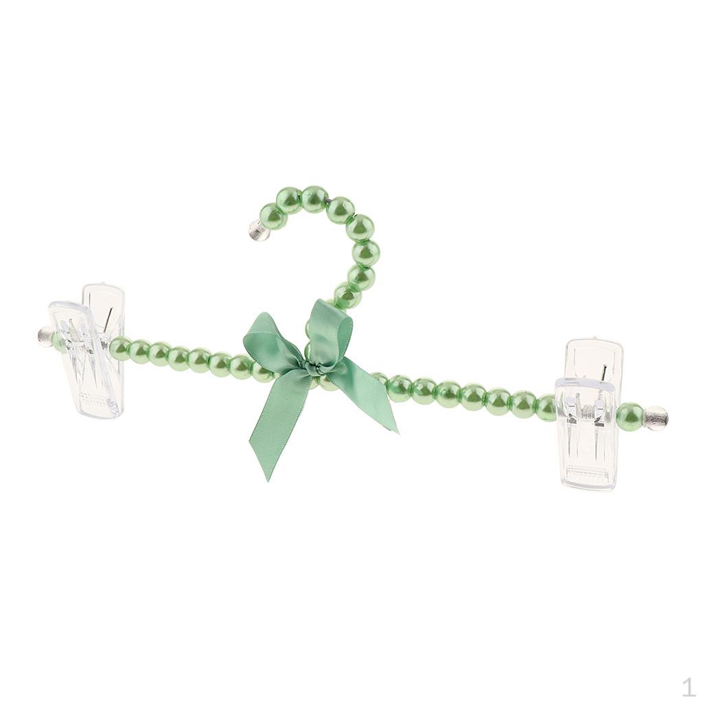 30 см Вешалки с жемчужным бантом для взрослой одежды Пальто Мода зелёный 683₽