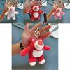 Adorable Plush Teddy Bear Keychain Soft Cartoon Stuffed Animal For Birthday Gift