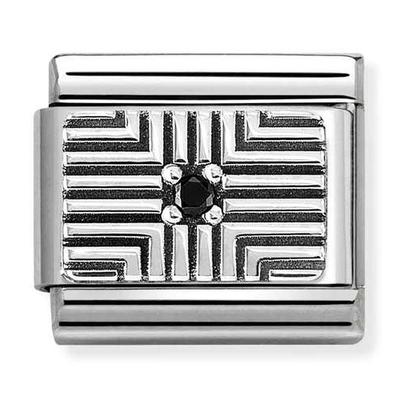 Composable Classic Symbol Enameled Cubic Sterling Silver Link 330310 (Choose 1) Men's and Women's Bracelet Brand Gift