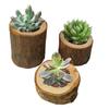 New Pillar Design Tealight Candlestick Wooden Candle Holder   Flower Pot Home Garden Decoration