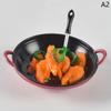 Dollhouse Miniature Diy Accessories Cooking Pot With Food Kitchen Utensils Model