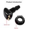 2pcs of dual hole windshield wiper nozzles for most car models suitable for water spray and adjustable wiper accessories
