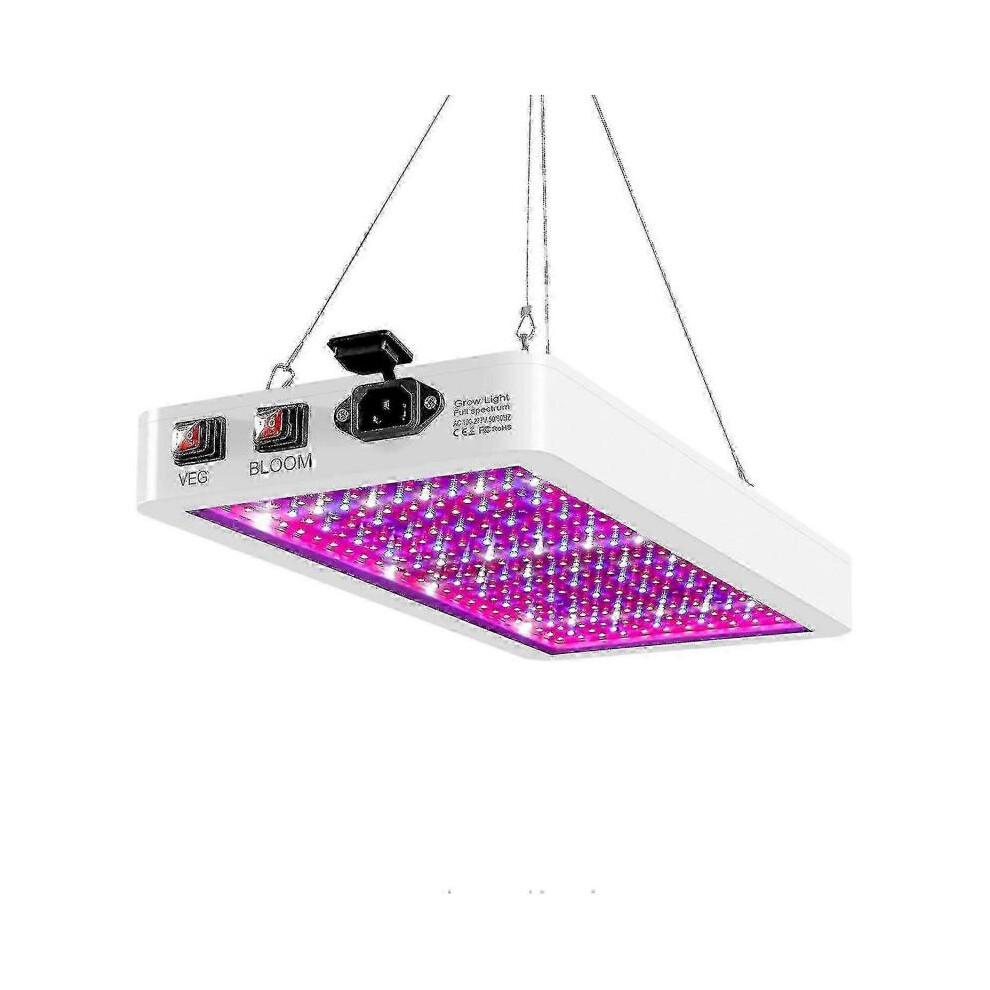 2000W LED Grow Light for Indoor Plants 312 LEDs Full Spectrum Veg and Bloom Dual Switch IP65 Waterpr Tw